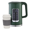 Grelnik vode z LCD zaslonom 1,7 l 2200W/230V zelena + potovalna skodelica 450 ml