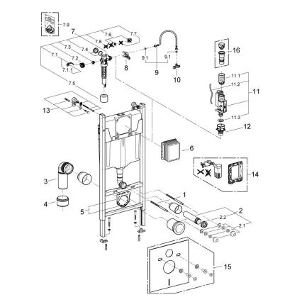 GROHE 103843SH00 - Komplet 5 v 1 SOLIDO COMPACT 1,13 m keramika/bela