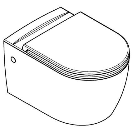 GROHE 103848SH00 - Viseča WC školjka START ROUND CERAMIC 368 × 543 mm trpežno bela