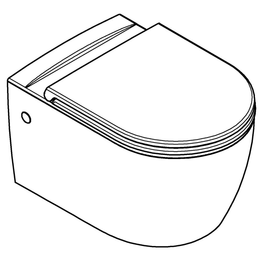 GROHE 103848SH00 - Viseča WC školjka START ROUND CERAMIC 368 × 543 mm trpežno bela