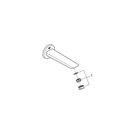 GROHE 13255001 - Odtokna garnitura BAUCOSMOPOLITAN 171 mm, sijajni krom