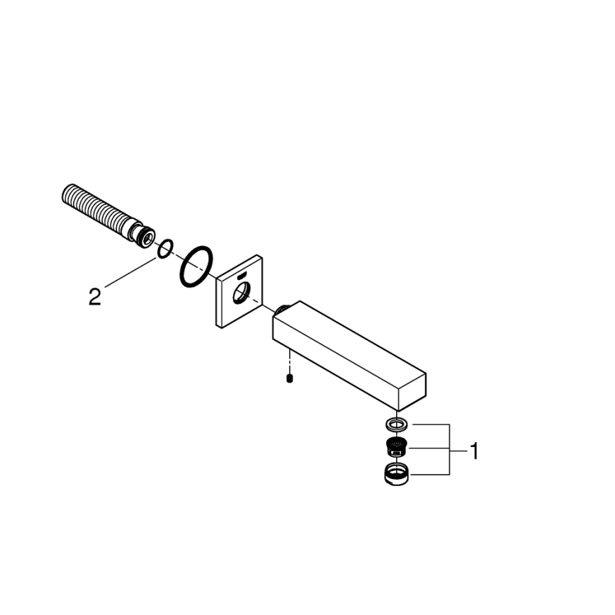 GROHE 13303000 - Odtok za kad EUROCUBE 170 mm, sijajni krom