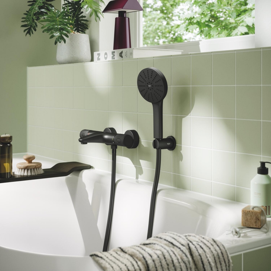 GROHE 1348632430 - Ročna prha VITALIO JOY+ 120 mm črna
