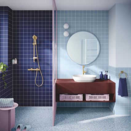 GROHE 134863GN00 - Ročni tuš VITALIO JOY+ 120 mm, krtačano zlato