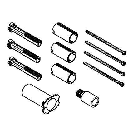 GROHE 14048000 - Razširitveni komplet RAPIDO 1” StarLight sijajni krom