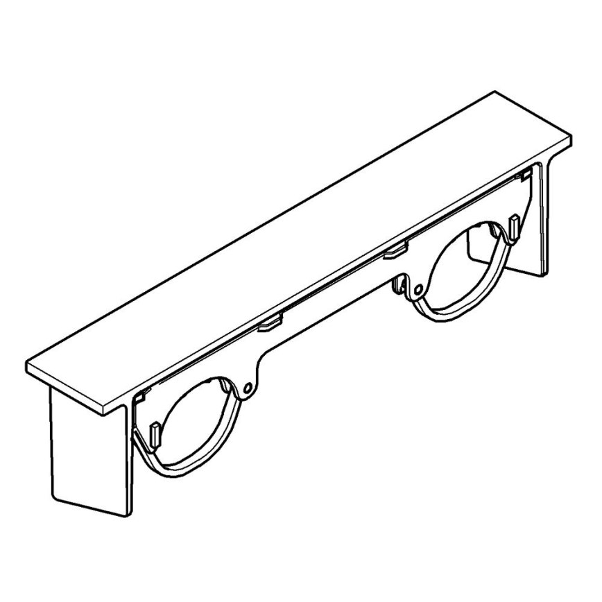 GROHE 18608001 - Polica GROHTHERM 2000, krom visokega sijaja