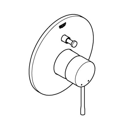 GROHE 19285001 - Kopalniška baterija za kad ESSENCE, sijajni krom