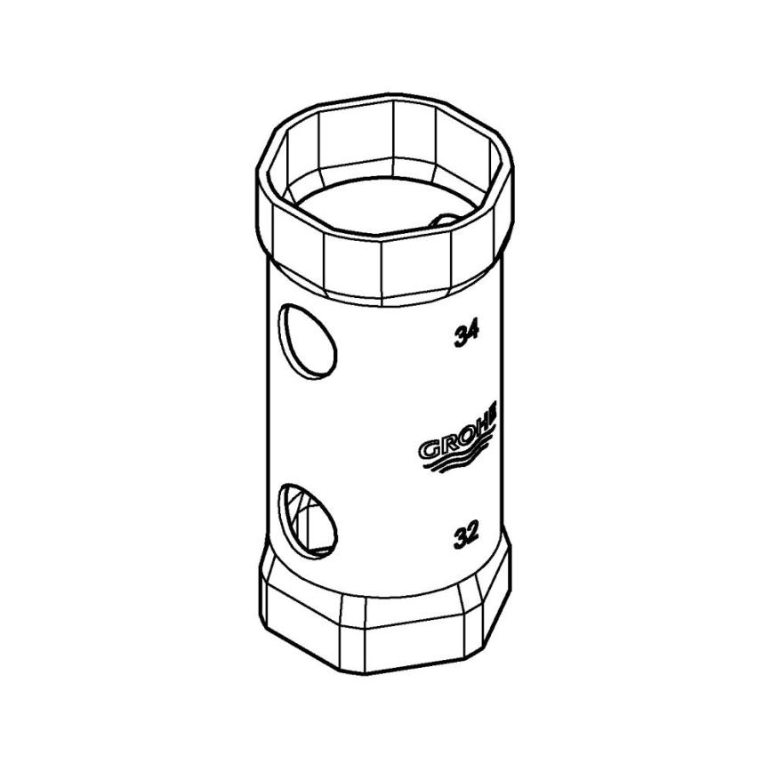GROHE 19332000 - Ključ 34 mm sijajni krom