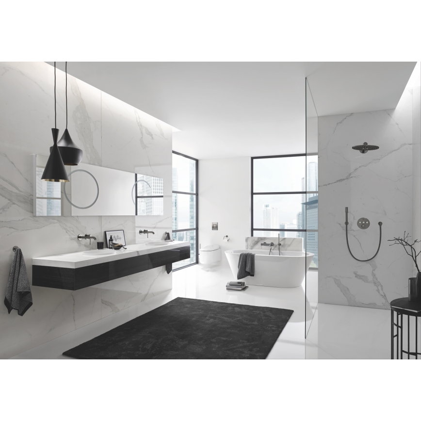 GROHE 19408AL1 - Mešalnik za umivalnik ESSENCE 183 mm grafit