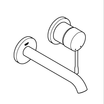 GROHE 19408DL1 - Pipa za umivalnik z dvema montažnima odprtinama ESSENCE 183 mm, bronasta