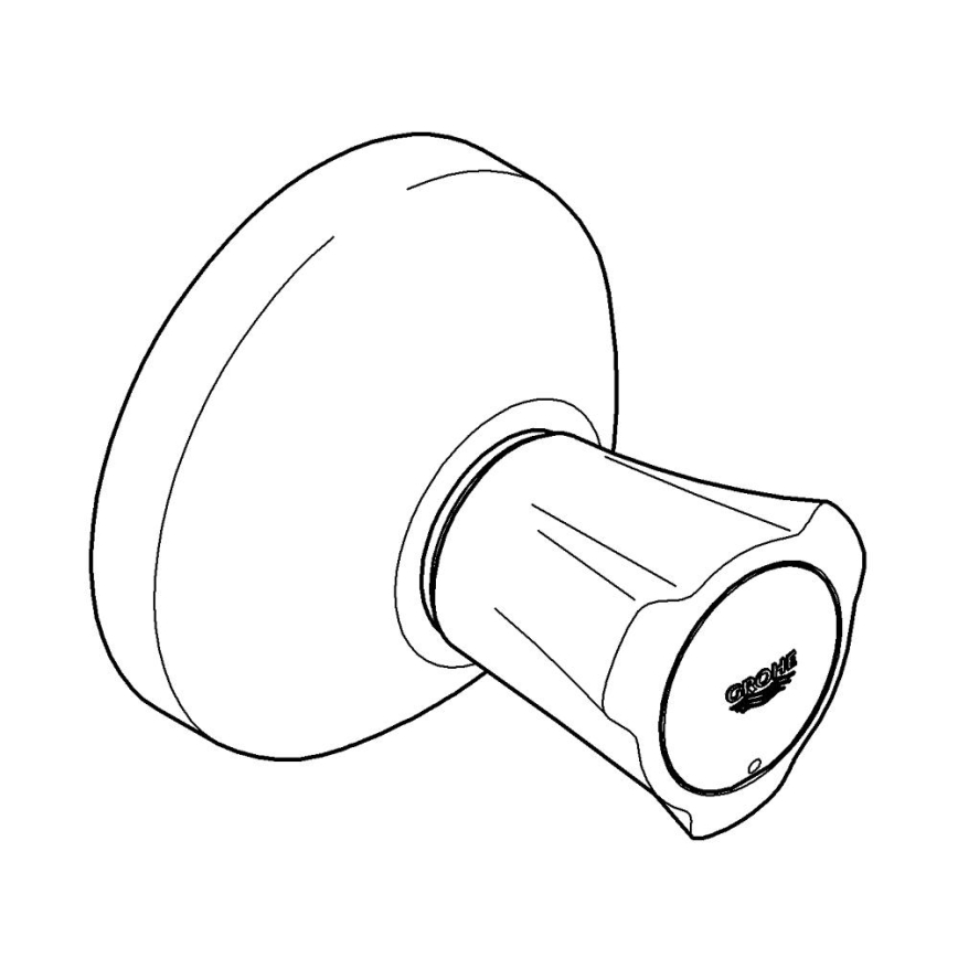 GROHE 19806001 - Pokrov za vgradni ventil COSTA L 20-200 mm sijajni krom