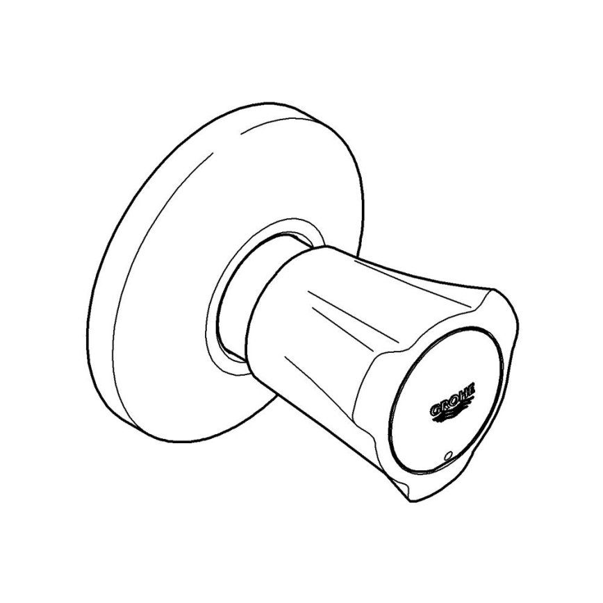 GROHE 19855001 - Zgornji del podometnega ventila COSTA L 10-35 mm sijajni krom