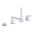 GROHE 19897001 - Štiri-odprtinska kadna armatura EUROCUBE, sijajni krom