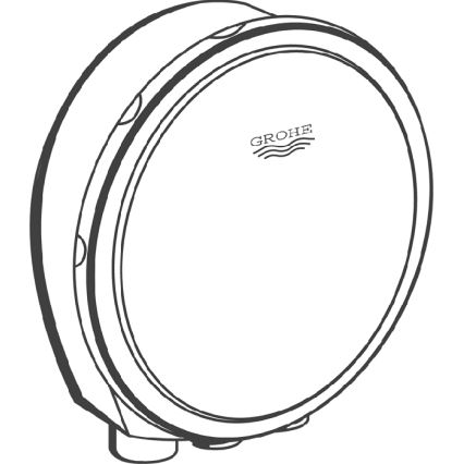 GROHE 19952DA0 -Komplet za polnjenje, odtok in preliv TALENTOFILL v zlati barvi