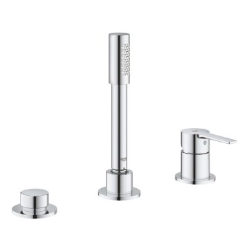 GROHE 19965001 - 3-odprtinska kopalna baterija LINEARE, poliran krom