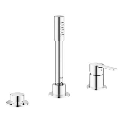 GROHE 19965001 - 3-odprtinska kopalna baterija LINEARE, poliran krom