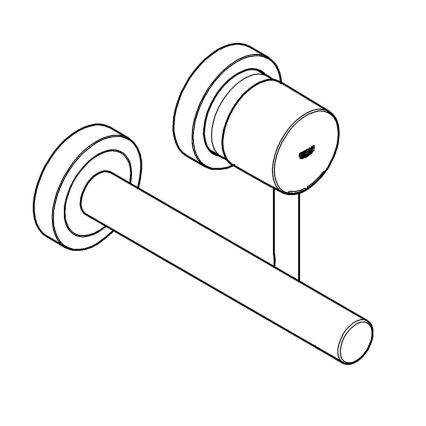 GROHE 19967GN1 - Pipa za umivalnik ESSENCE 230 mm zlata