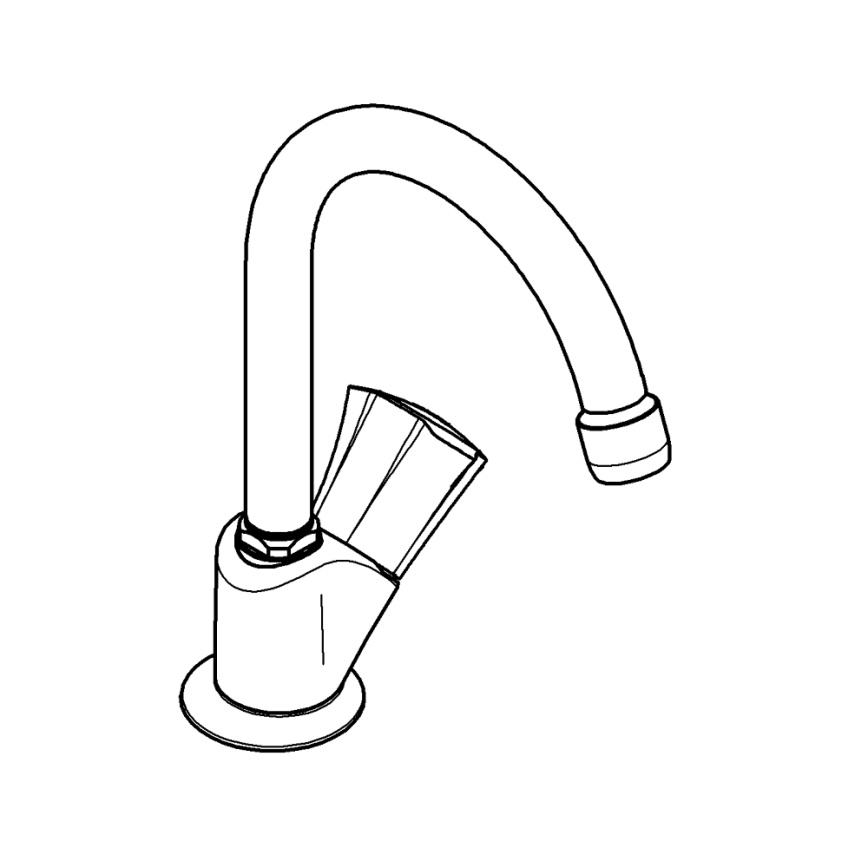 GROHE 20393001 - Stojni ventil COSTA L DN 15, sijajni krom