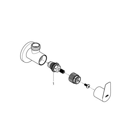 GROHE 22009001 - kotni ventil DN 15, sijajni krom