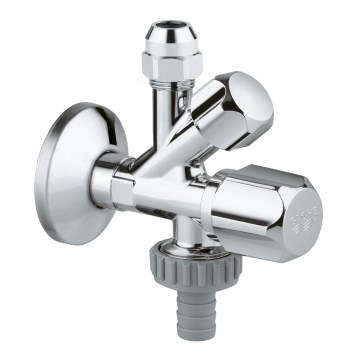 GROHE 22036000 - Kombiniran kotni ventil ORIGINAL WAS® DN 15, sijajni krom