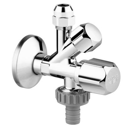 GROHE 22036000 - Kombiniran kotni ventil ORIGINAL WAS® DN 15, sijajni krom