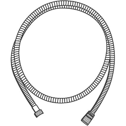 GROHE 22100000 - Tušna cev VITALIOFLEX METAL LONG-LIFE 1750 mm krom