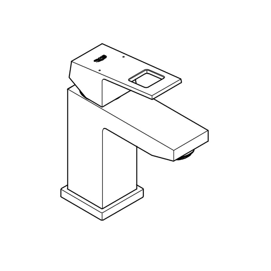 GROHE 2313200E - Pipa za umivalnik EUROCUBE, velikost S, sijoči krom