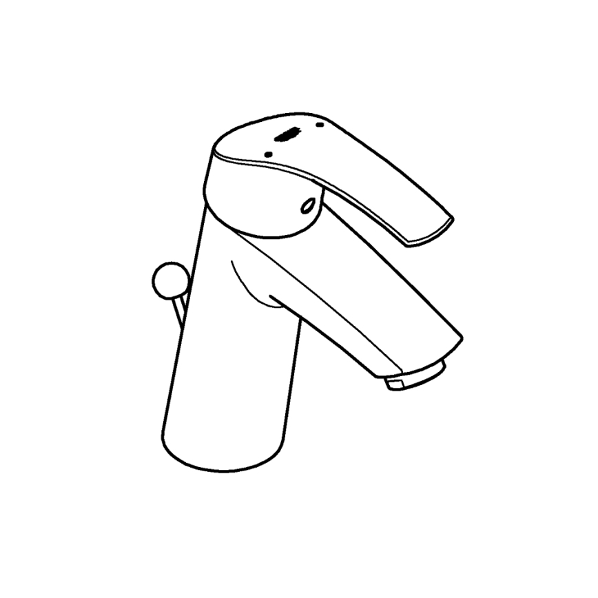 GROHE 23322001 - Pipa za umivalnik EUROSMART DN 15 sijajni krom