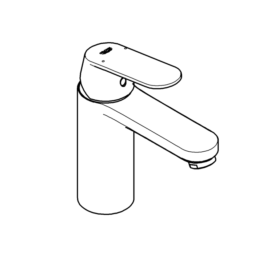 GROHE 23327000 - Pipa za umivalnik EUROSMART COSMOPOLITAN DN 15, vel. M, krom