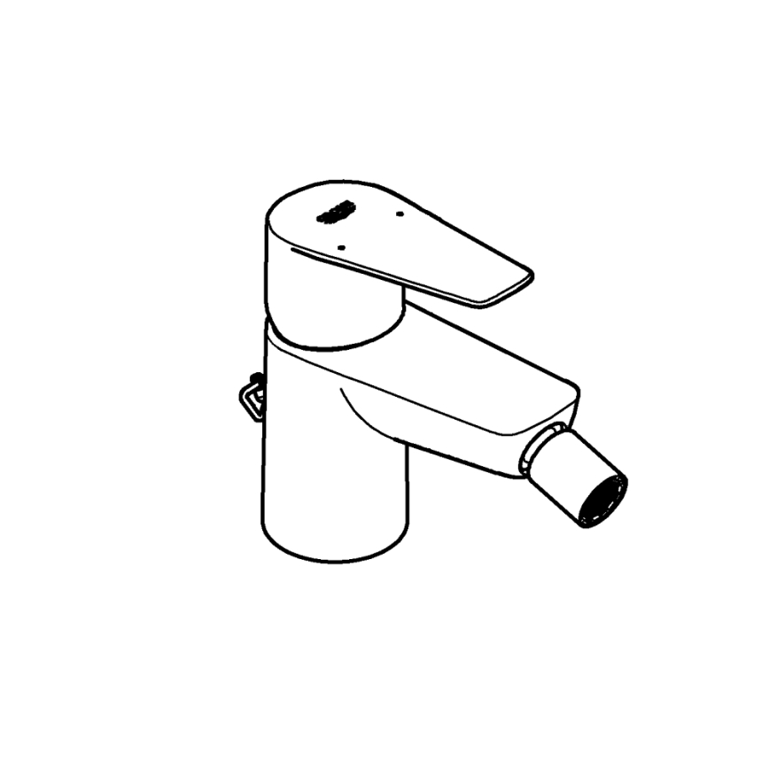 GROHE 23332001 - Pipa za bide BAUEDGE, velikost S, sijajni krom