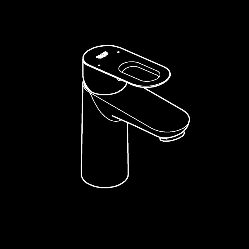 GROHE 23337000 - Mešalna pipa za umivalnik BAULOOP DN 15, sijajni krom