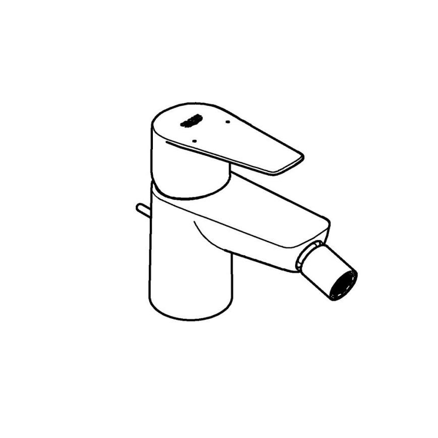 GROHE 23345001 - Pipa za bide START EDGE, sijajni krom