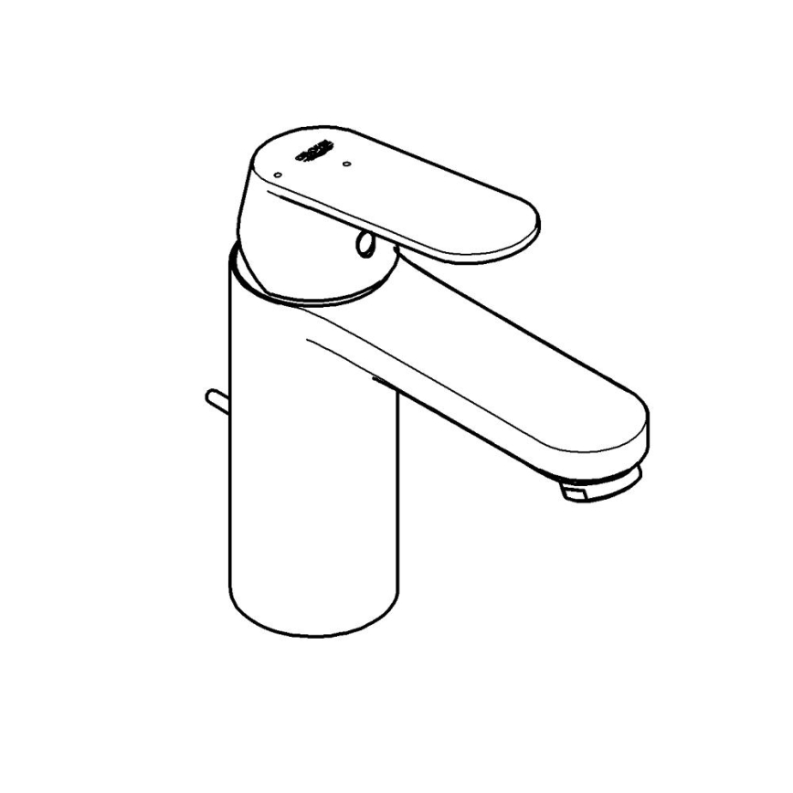 GROHE 2339600E - Mešalna pipa za umivalnik EUROSMART COSMOPOLITAN DN 15, velikost M, kromirana