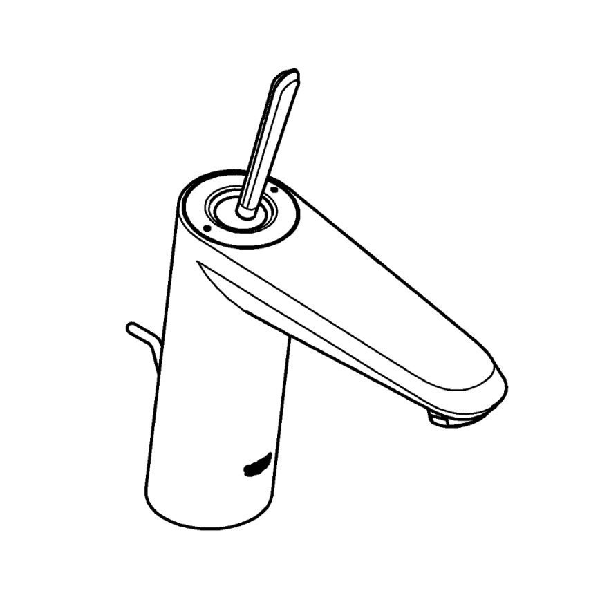 GROHE 23427000 - Pipa za umivalnik EURODISC JOY DN 15, velikost M, sijajni krom