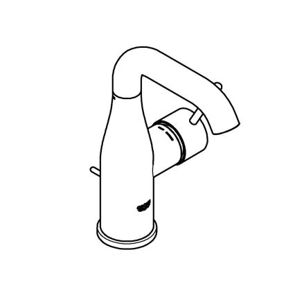 GROHE 23462AL1 - Umivalna baterija ESSENCE, velikost M, grafit