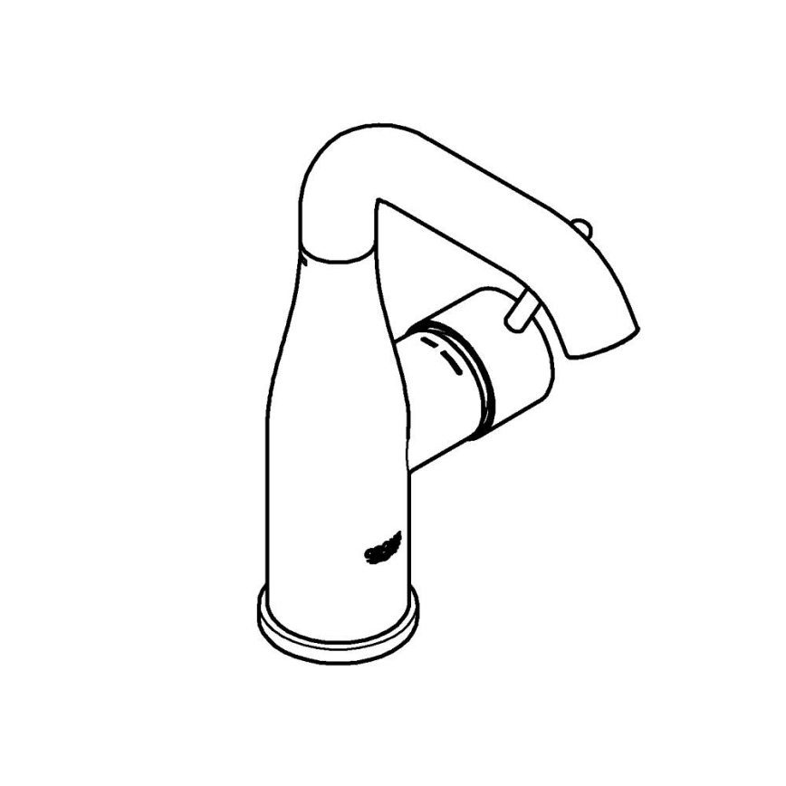 GROHE 23463001 - Pipa za umivalnik ESSENCE, velikost M, sijajni krom