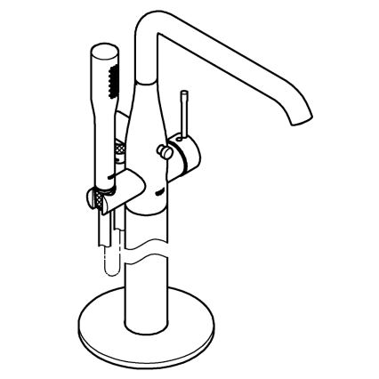 GROHE 23491001 - Kadna baterija ESSENCE 277 mm, sijajni krom