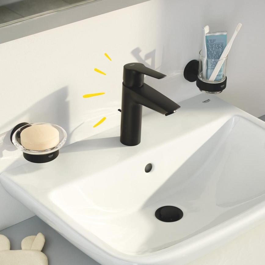 GROHE 235522432 - Mešalna baterija za umivalnik START 192 mm črna