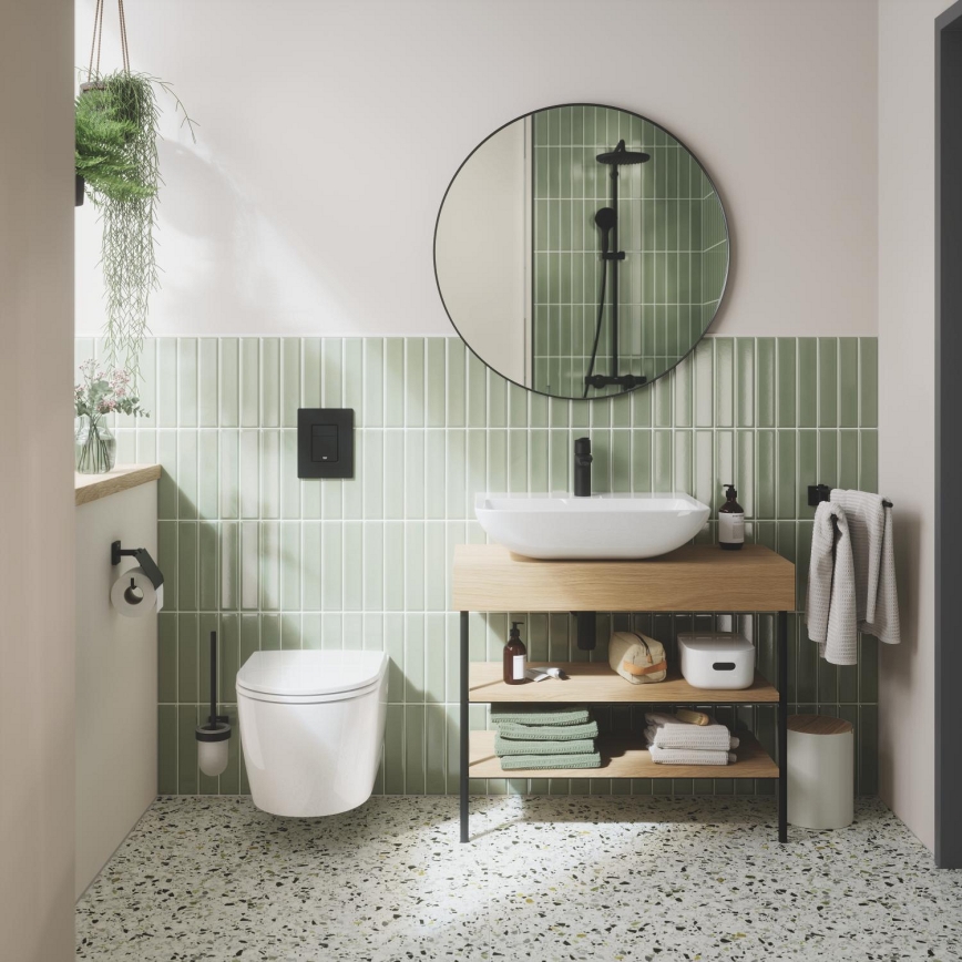 GROHE 235522432 - Mešalna baterija za umivalnik START 192 mm črna