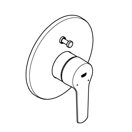 GROHE 23558002 - Baterija za kad START, sijajni krom