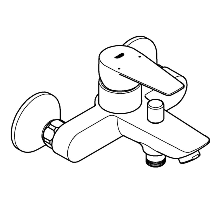 GROHE 23605001 - Kadna mešalna armatura BAUEDGE 150±15 mm sijajni krom