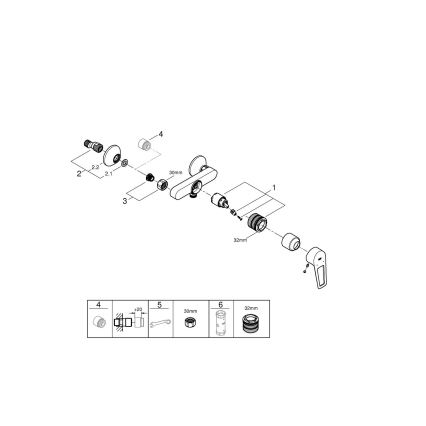 GROHE 23634001 - Tušna armatura DN 15, visokosijajni krom