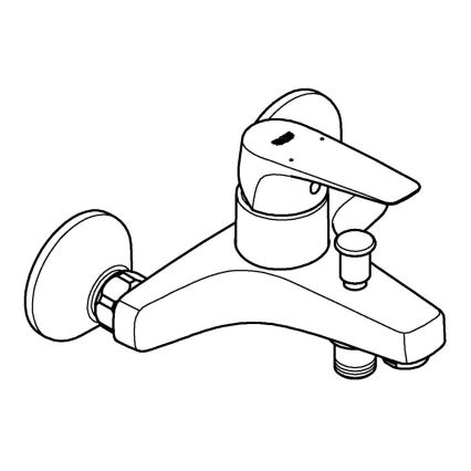 GROHE 23772000 - Kopalniška baterija za kad START FLOW 150 mm sijajni krom