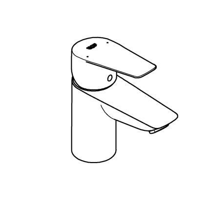 GROHE 23773001 - Pipa za umivalnik START EDGE velikost S sijajni krom