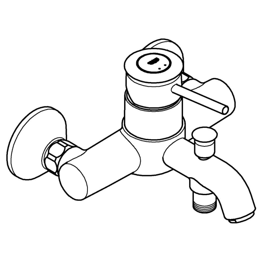 GROHE 23787000 - Kopalna baterija START CLASSIC DN 15 sijajni krom