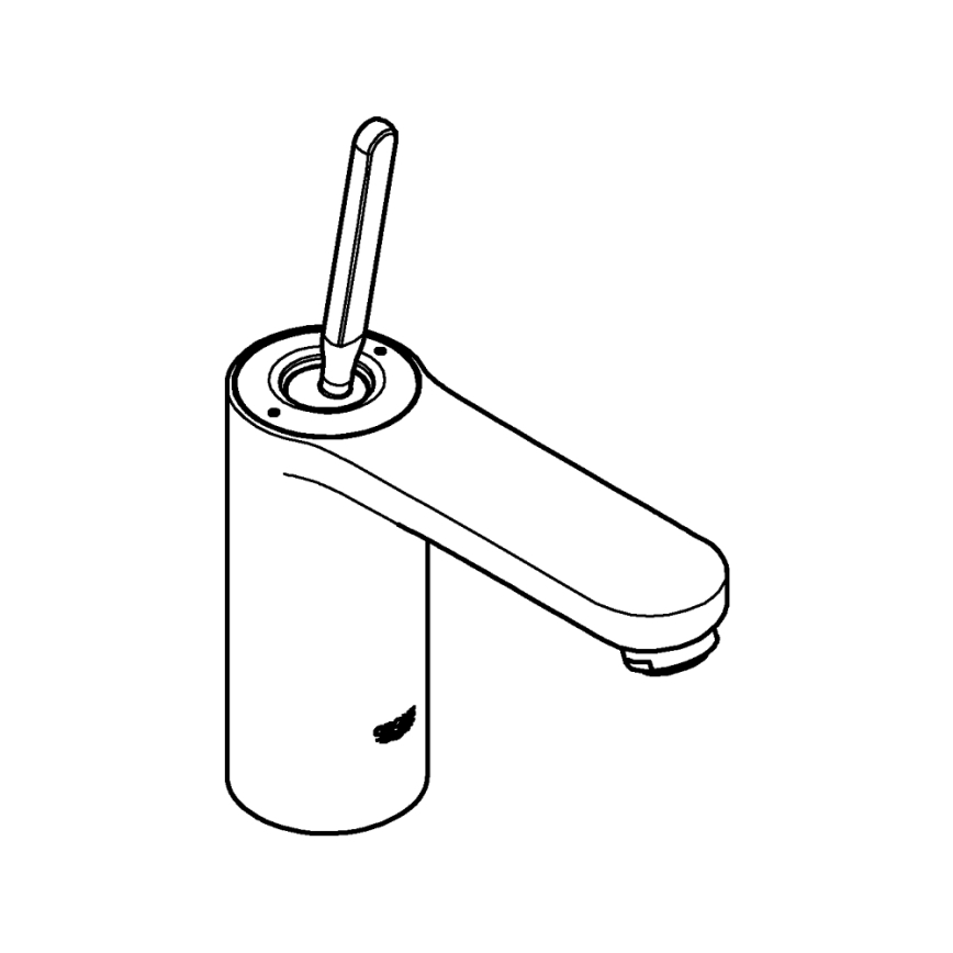 GROHE 23800000 - Pipa za umivalnik GET, velikost M, sijajni krom