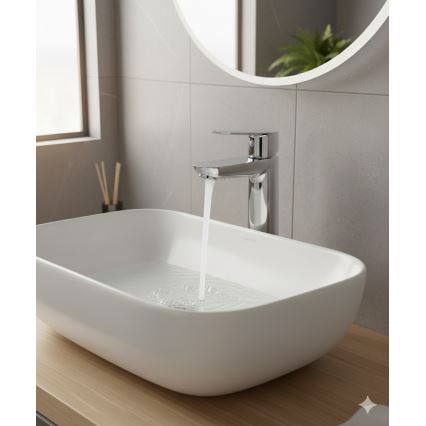 GROHE 23803000 - Pipa za umivalnik EUROSMART v sijajnem kromu