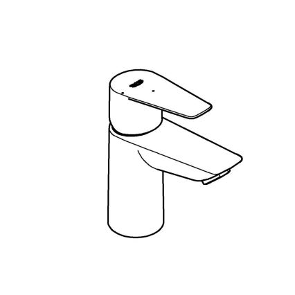 GROHE 23900001 - Pipa za umivalnik START EDGE, velikost S, sijajni krom