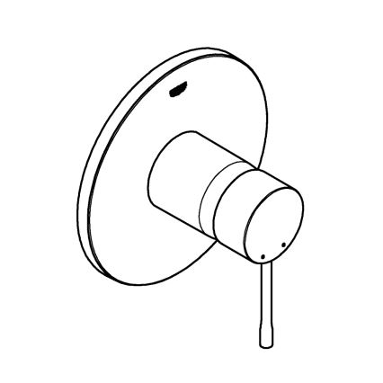 GROHE 24057GN1 - tuš baterija ESSENCE v zlati barvi