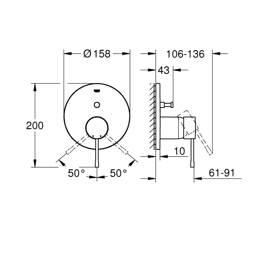 GROHE 24058AL1 - Armatura ESSENCE grafit